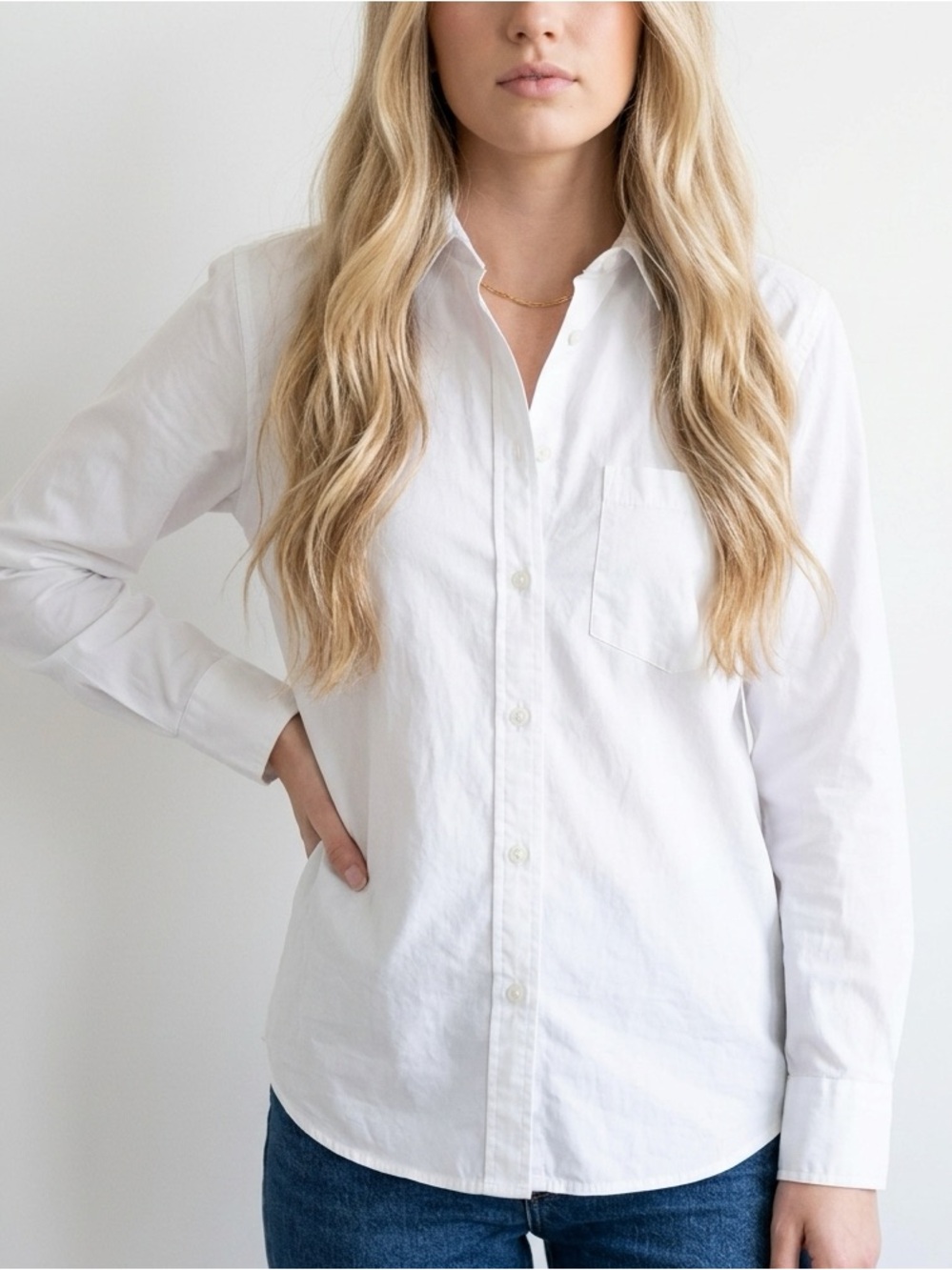 J.Crew Garçon Shirt in Cotton Poplin Classic White Button-Down